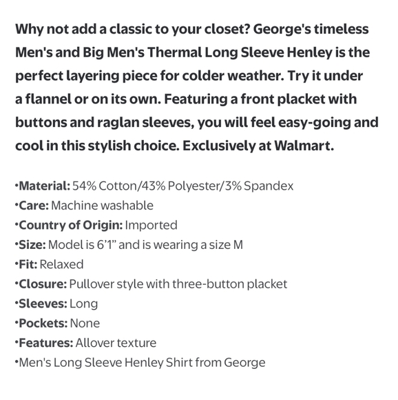 NEW! George Cream and Blue Long Sleeve Tees Casual Comfort sz XS/S NWT - Picture 4 of 11